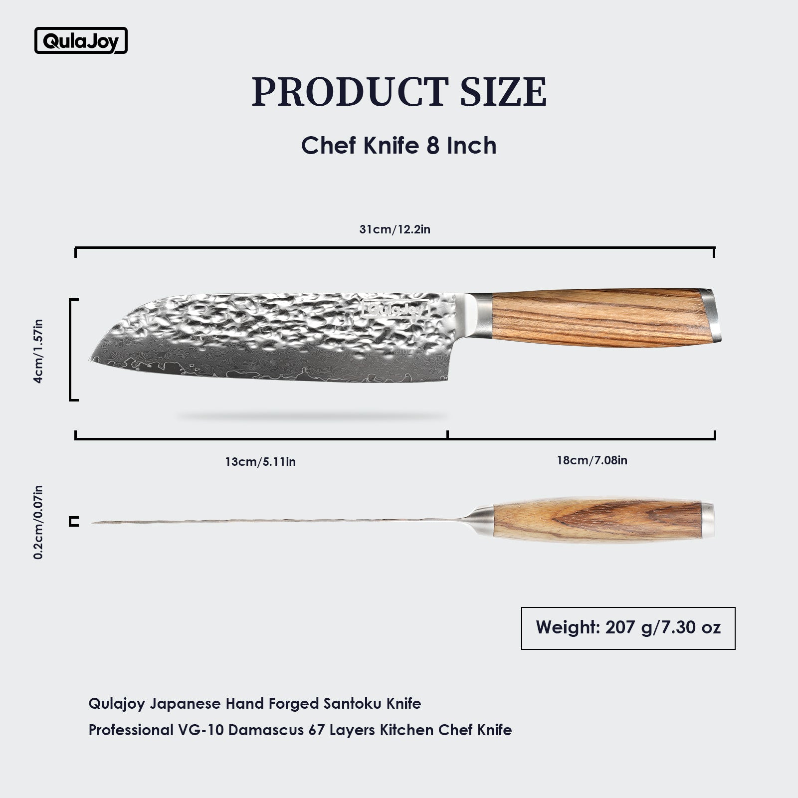 Qulajoy Nakiri Chef Knife