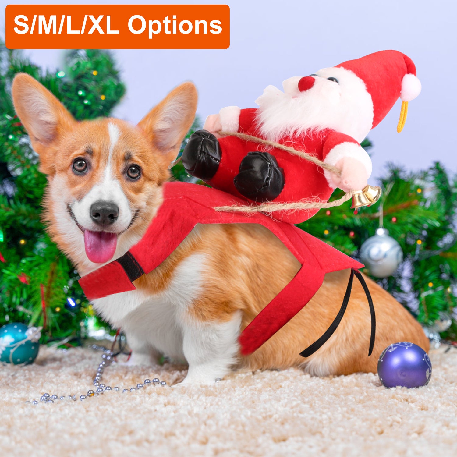 Pet Christmas Costumes Red Winter Coat