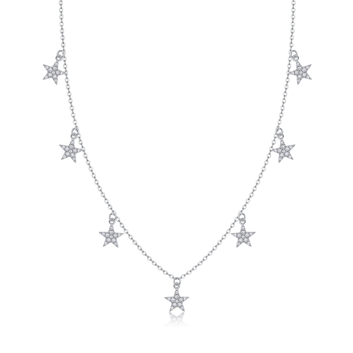 Star Love - A Fashionable And Luxurious Diamond Jewelry Pendant Set