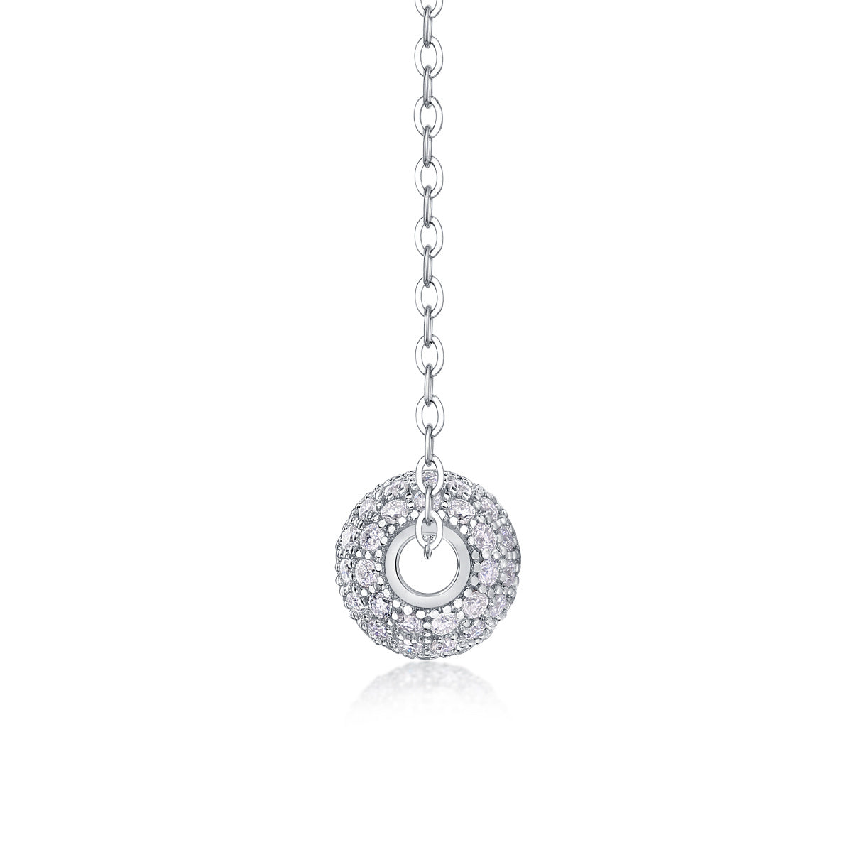 Meet At This Moment - A Fashionable And Luxurious Diamond Jewelry Pendant Set