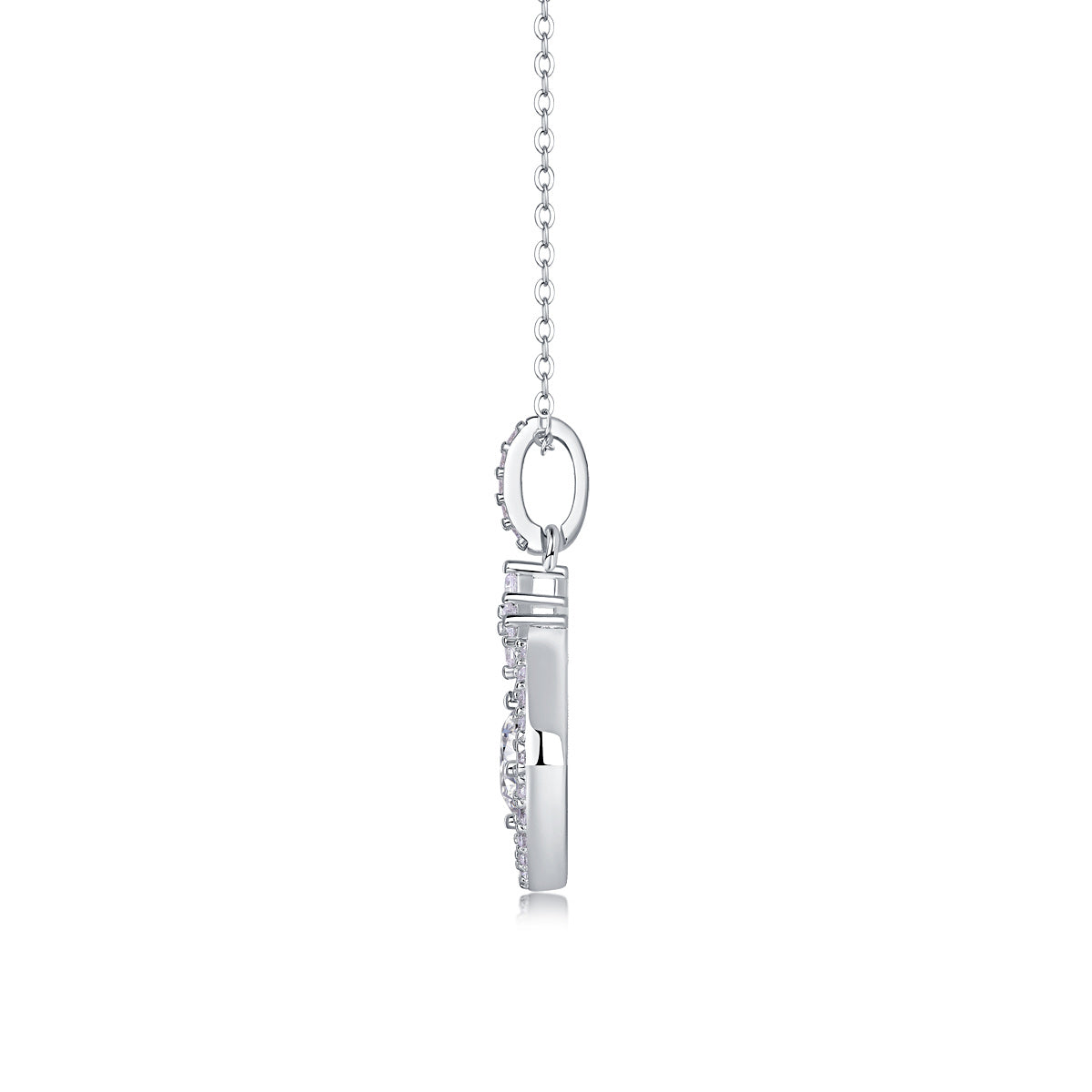 Starlight Heart-to-Heart - A Fashionable And Luxurious Diamond Jewelry Pendant Set