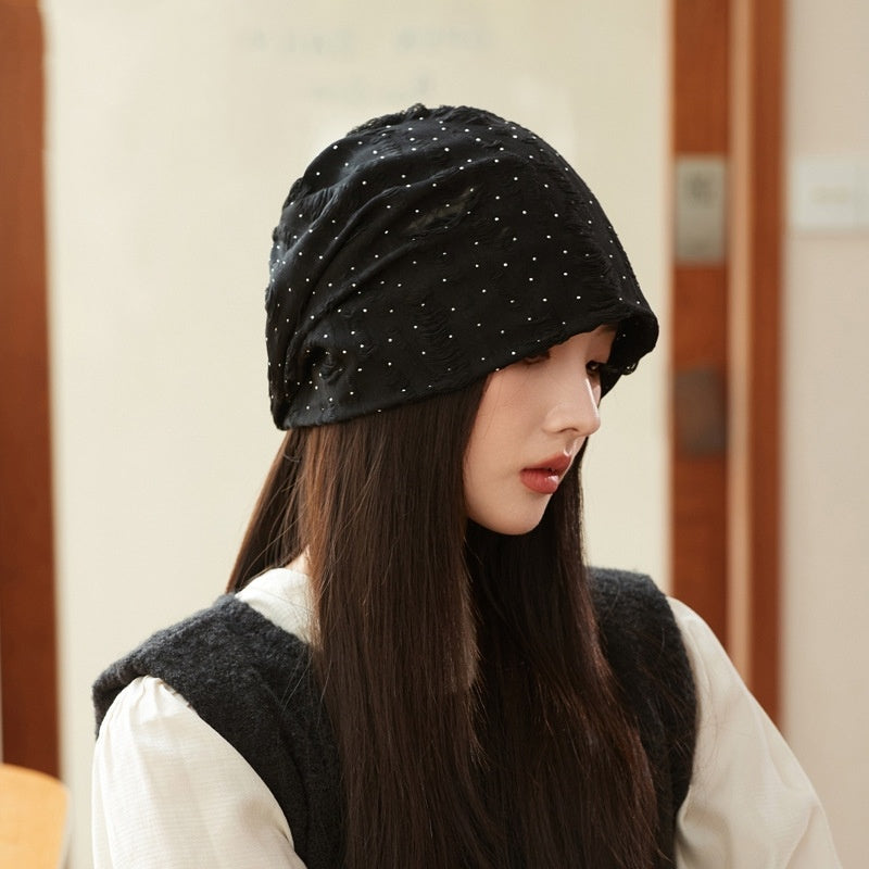 Korean Style Ripped Pile Heap Cap