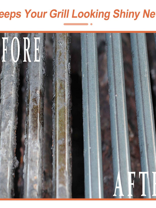 BBQ Grill Cleaning Brush Stainless Steel Barbecue Cleaner Scraper 16.5in Handle Stiff Wire Bristles For Grill Cooking Grates