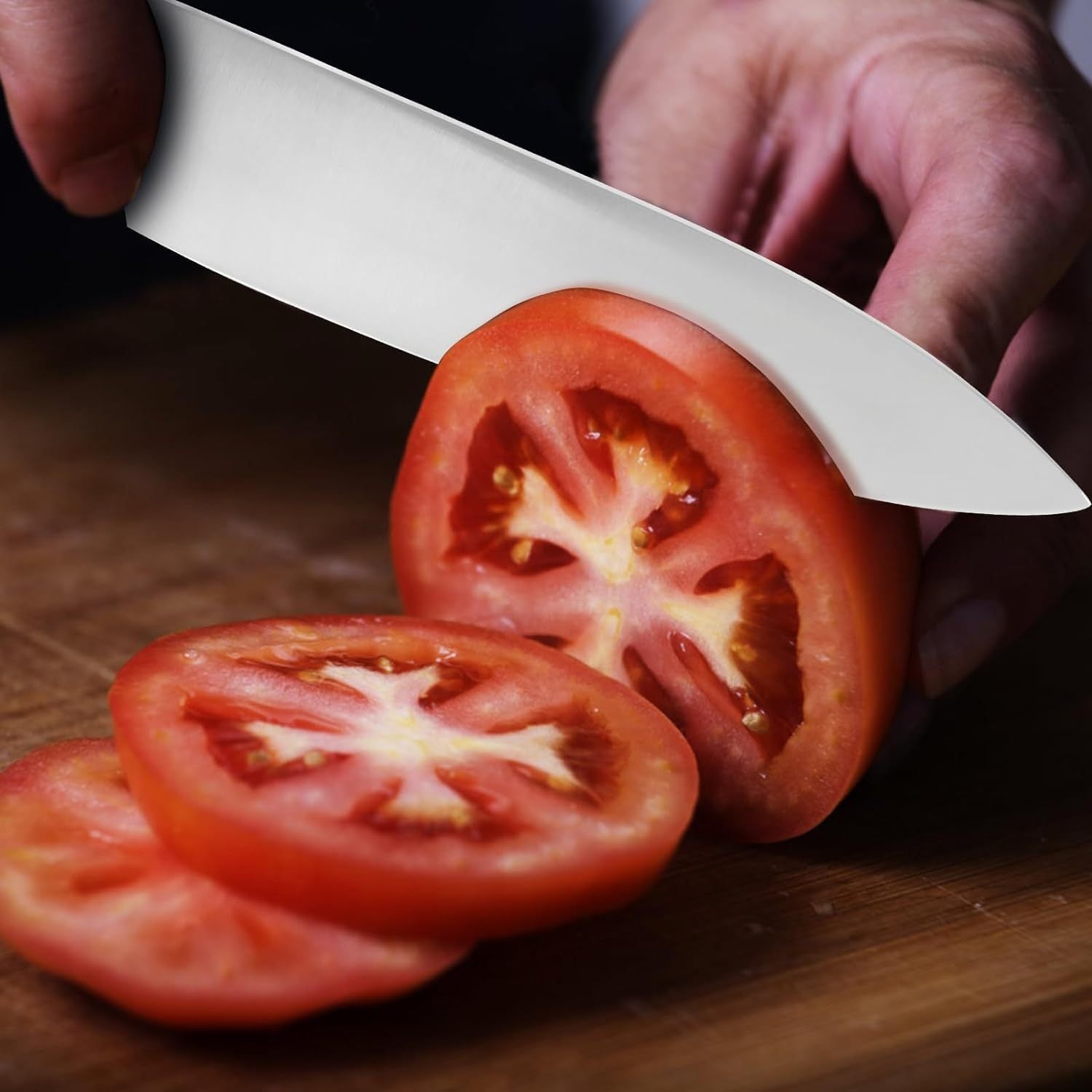 Professional Chef Knife 8 Inch, Santoku Knife 7 Inch High Carbon Steel Chef Knife Japanese Knife