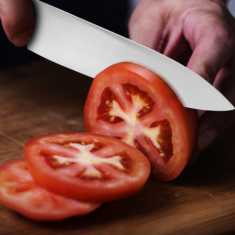 Professional Chef Knife 8 Inch, Santoku Knife 7 Inch High Carbon Steel Chef Knife Japanese Knife