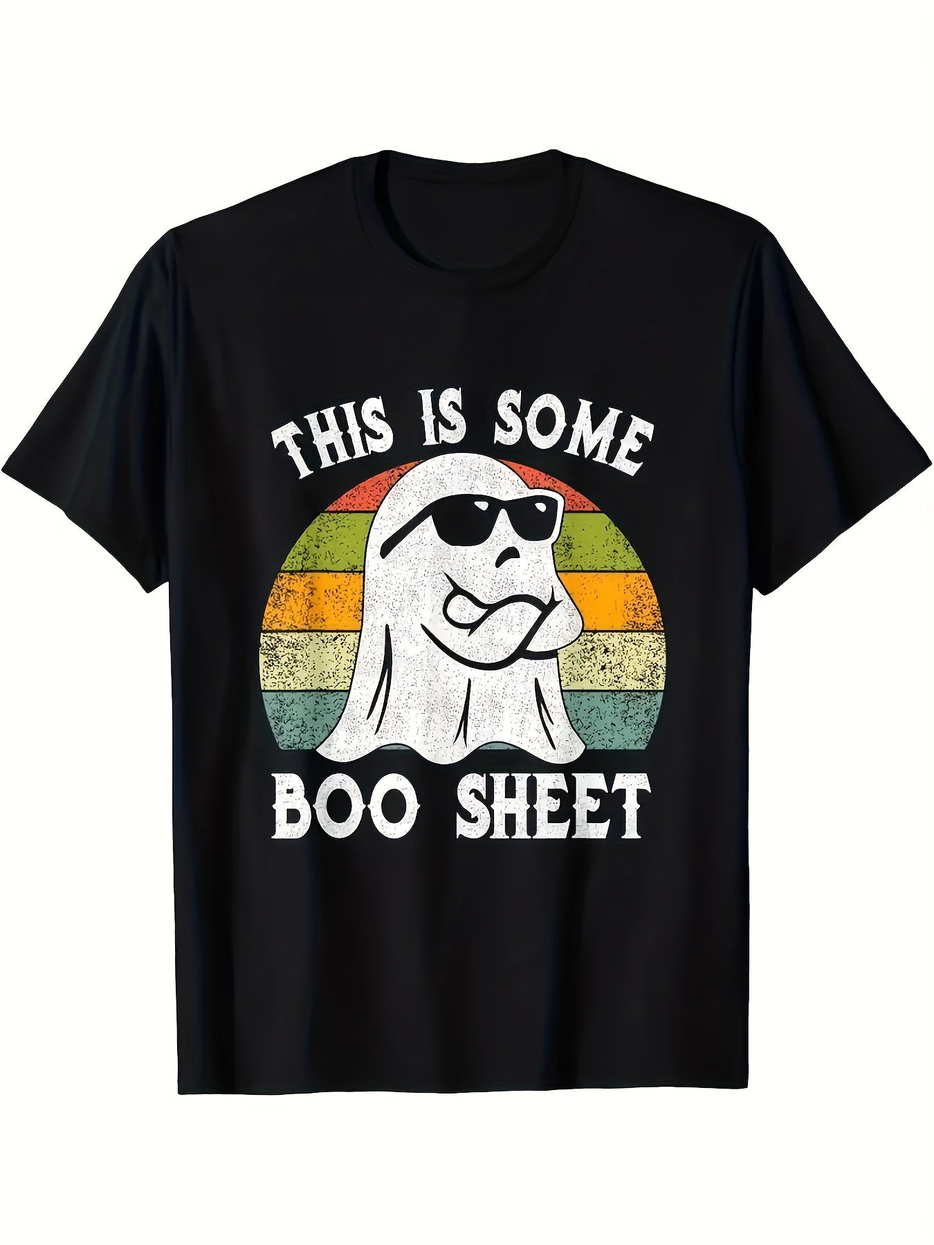 This Is A Men's Casual Round Neck Plus Size T-shirt