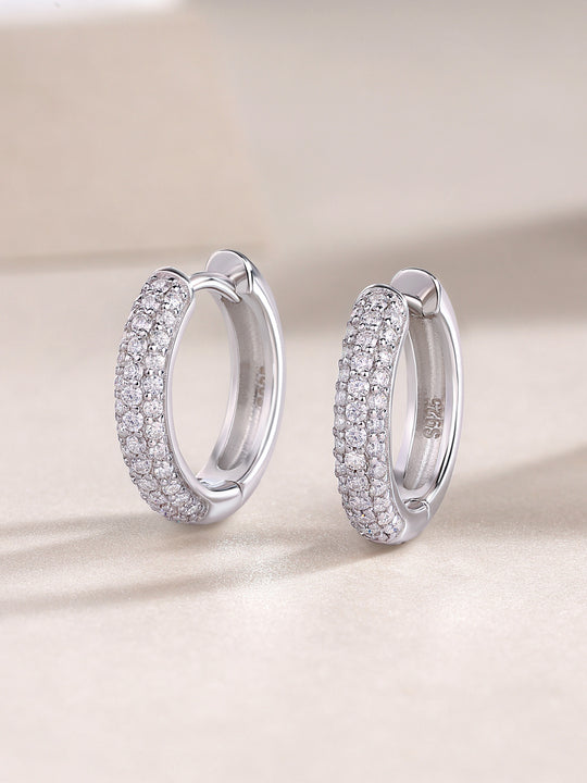 Corner Star Diamond Set Moissanite Silver Earrings Luxury Fashion Diamond Earrings Stud Earrings