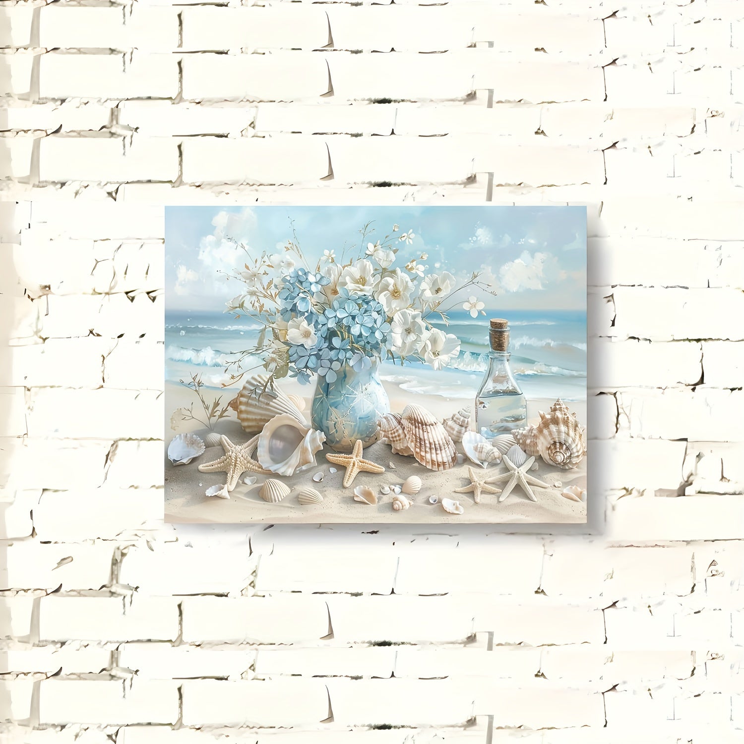 1 Piece Framed Wooden Canvas Painting