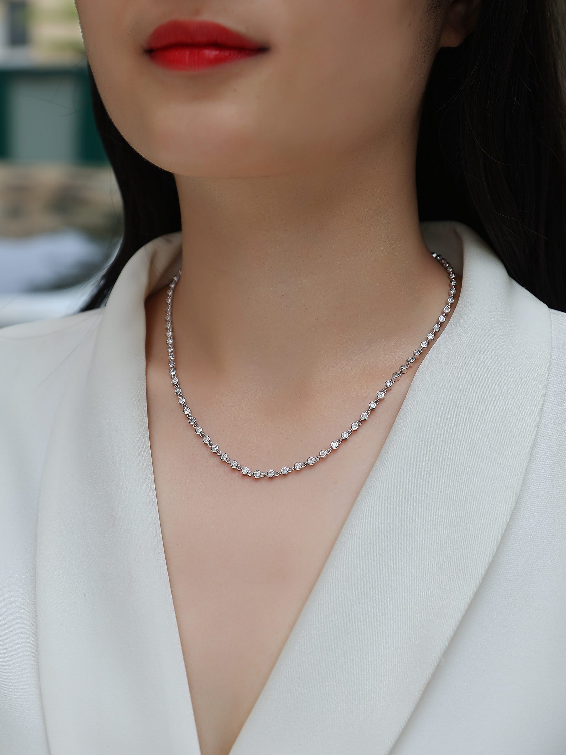 Heart-to-heart - A Fashionable And Luxurious Diamond Jewelry Pendant Set