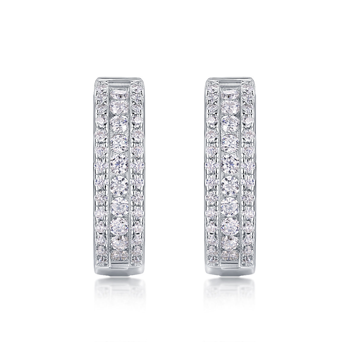 Splendid Night Luxury Fashion Diamond Earrings Stud Set
