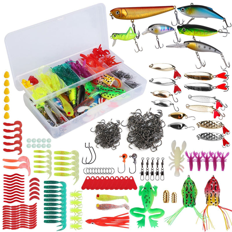 375Pcs Fishing Baits And Tackle Box Saltwater