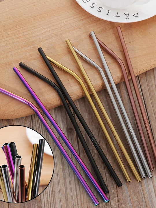 Colourful Reusable Stainless Steel Straws