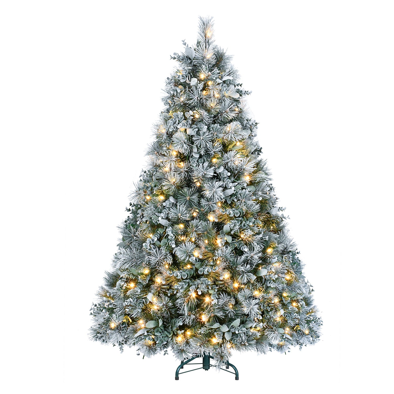 Snow Flocked Christmas Tree Premium Artificial Christmas Tree For Home Office Holiday Decor