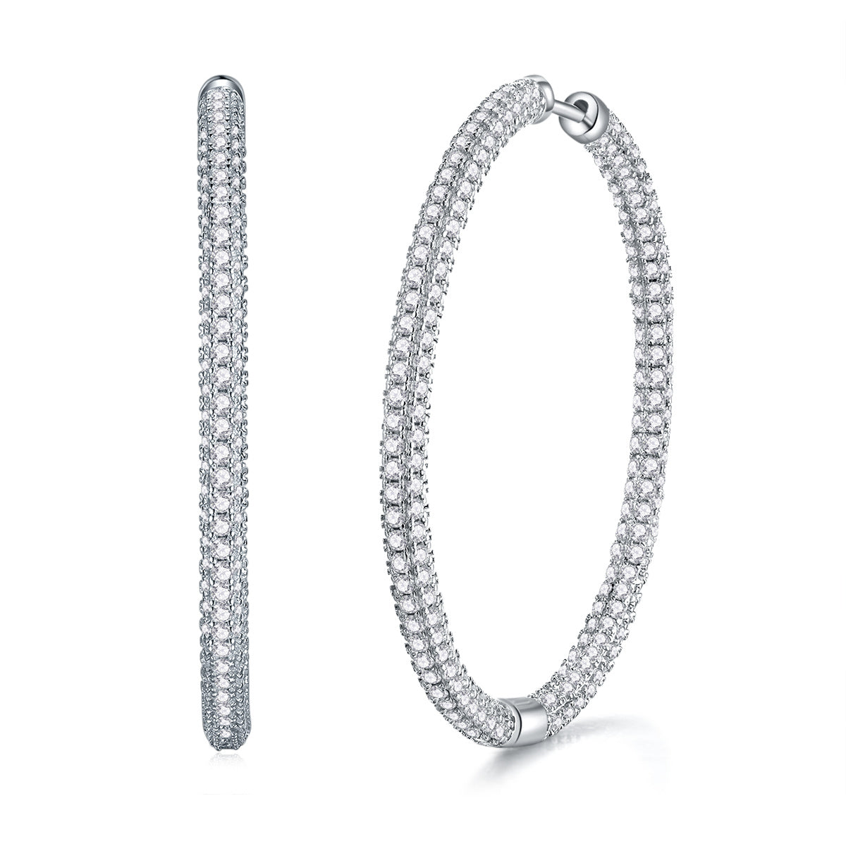 Light Coco Luxury Fashion Diamond Earrings Stud Set