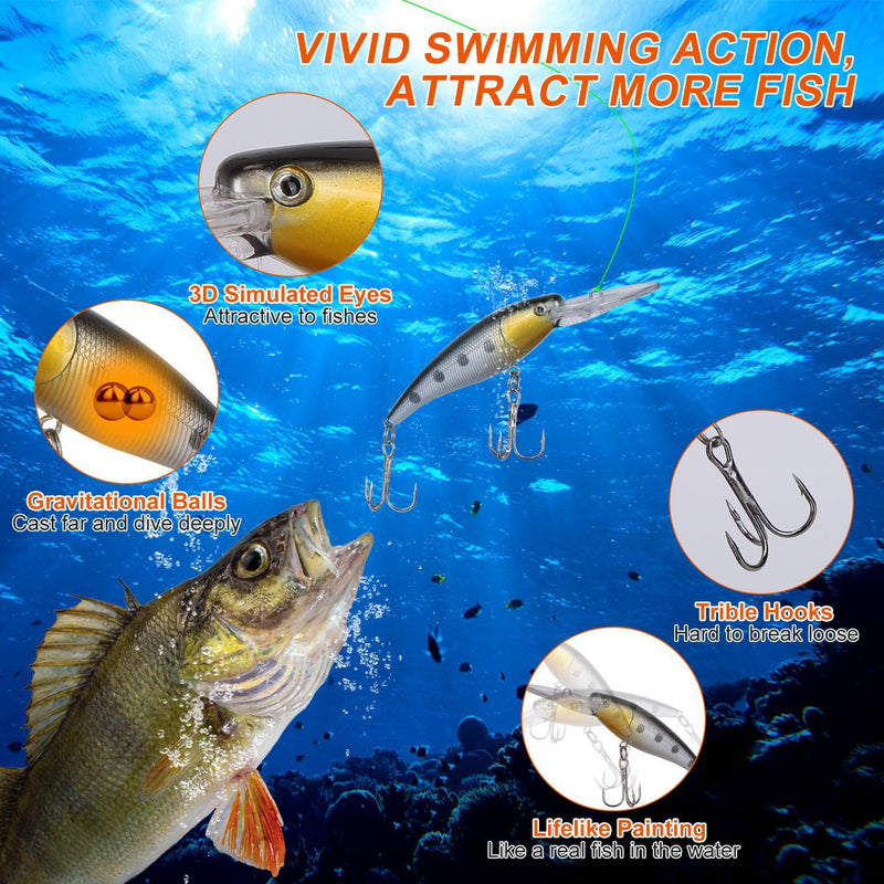 375Pcs Fishing Baits And Tackle Box Saltwater