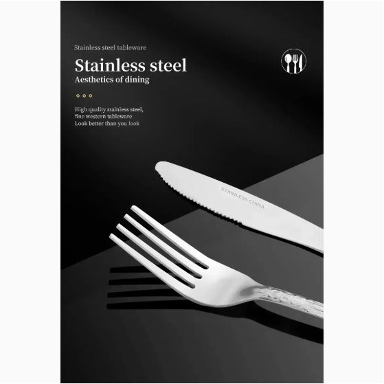 Product Name  Deluxe Premium Cutlery Flatware Set For The Home  Stainless Steel Cutlery Service With 1 Dinner Fork