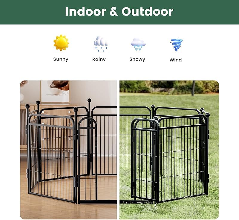 Gardner Pet Dog Fence Indoor And Outdoor Small And Medium Dog Foldable
