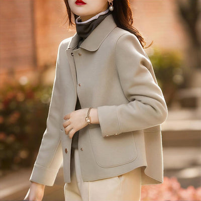 Elegant Women's Single-Breasted Raglan Sleeve Coat