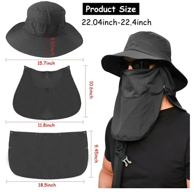 Wide Brim Sun Hat UV Protection Bucket Cap