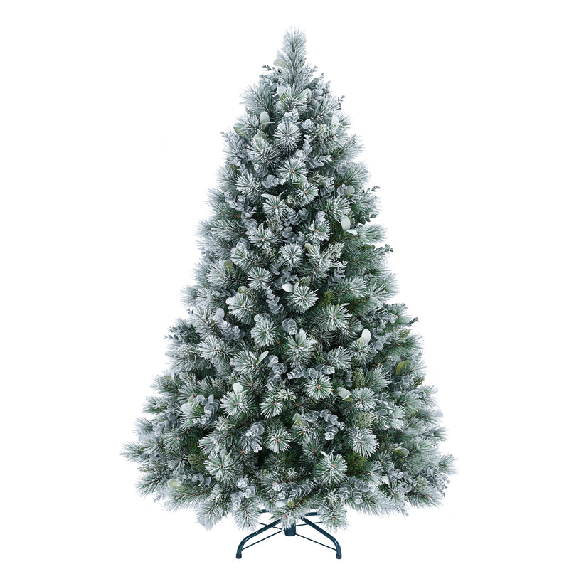 Snow Flocked Christmas Tree Premium Artificial Christmas Tree For Home Office Holiday Decor