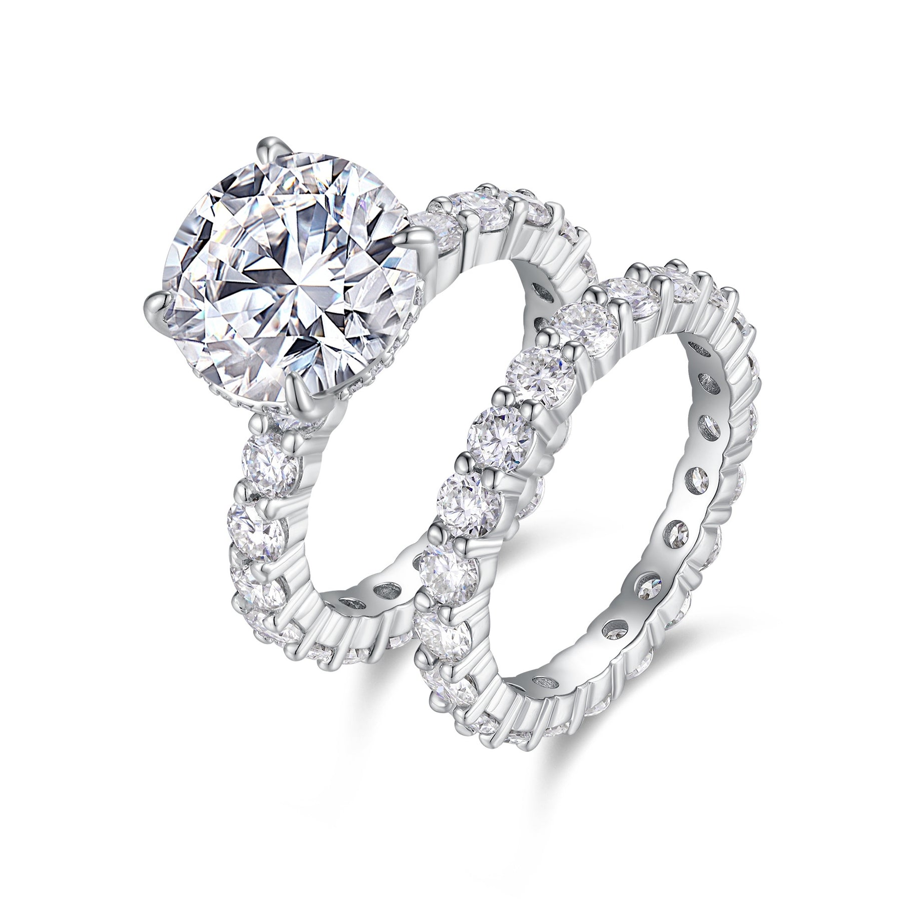 Time Vow - Fashionable Men's And Women's Ring Row Jewelry Set