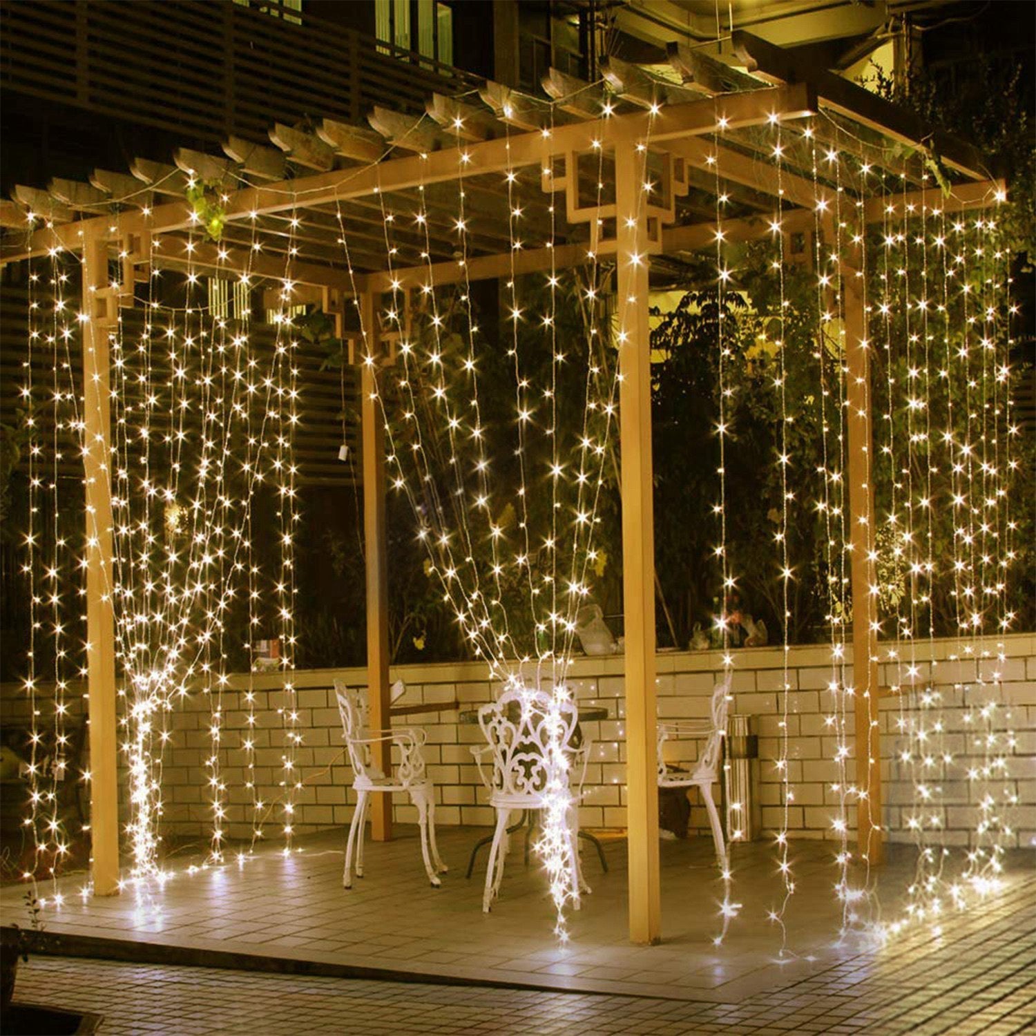 1Pc 3Meter 300 LEDs String Curtain Light With Remote