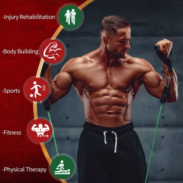 5 PC Set Resistance Band Resistance Bands