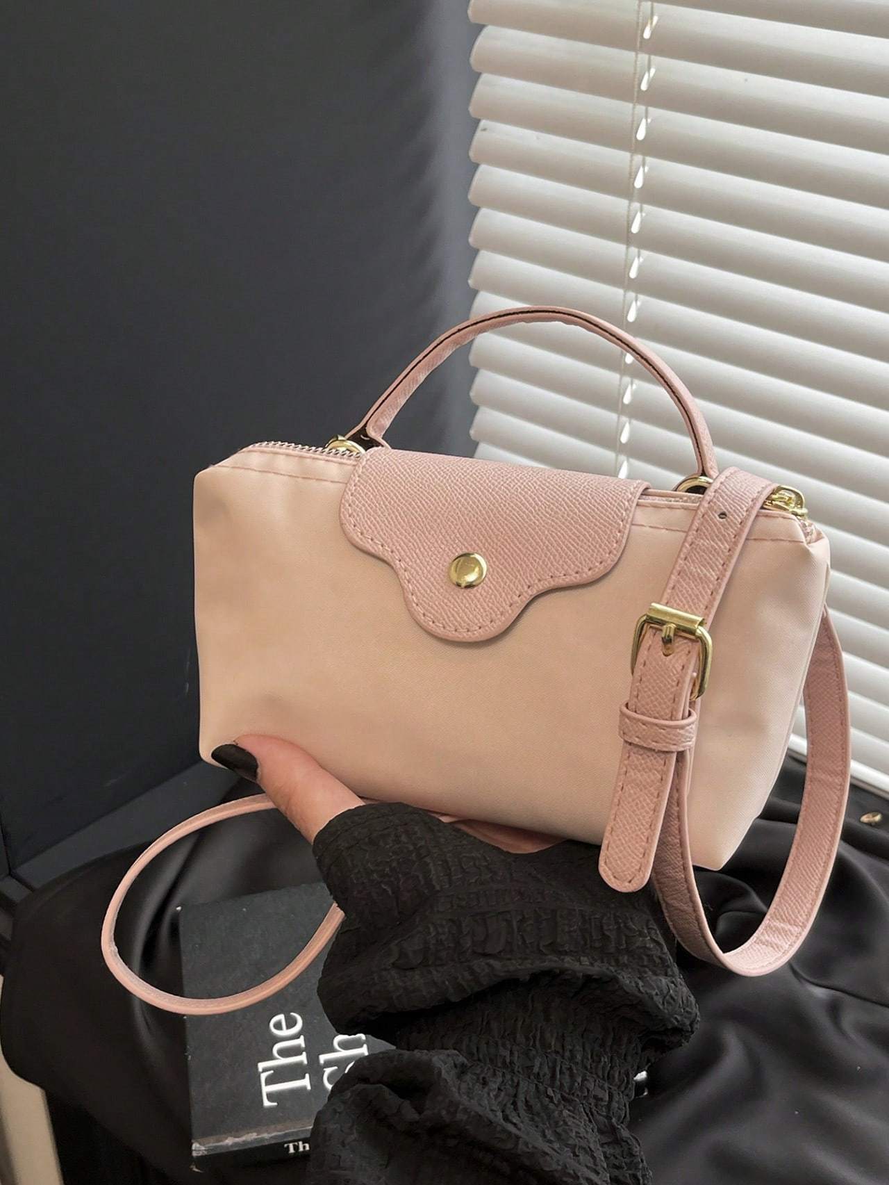 Casual Solid Color Fashionable Women's Handbag Crossbody Bag