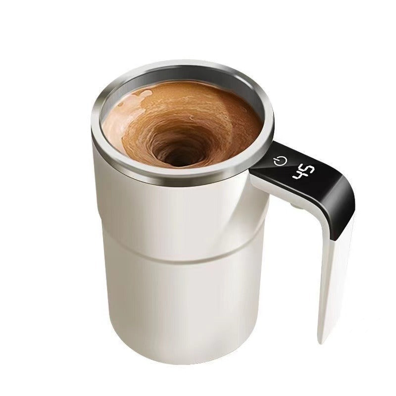 Automatic Coffee Stirring Cup, Stainless Steel Self-stirring Coffee Cup With Lid