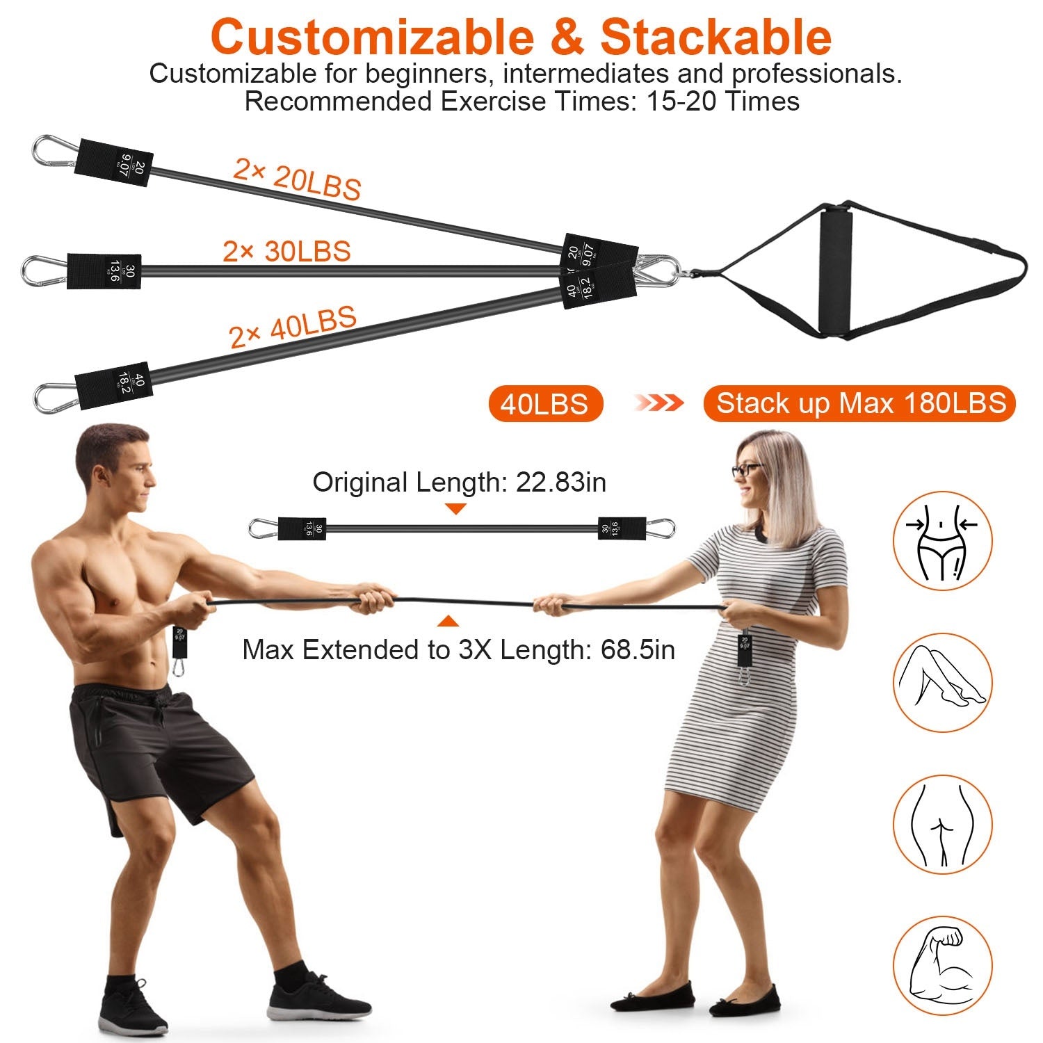 1Pc Pilates Bar Kit Multifunctional Pilates Yoga Toning Bar