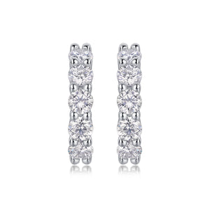 Dawn Diamond Set With Moissanite Silver Earrings Luxury Fashion Diamond Earrings Stud Earrings