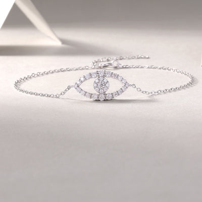 Wishing Elf Luxury Fashion Mosan Diamond S925 Silver Bracelet