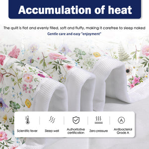 Lightweight Bedspreads Botanical Coverlets Quilt Bedding Set