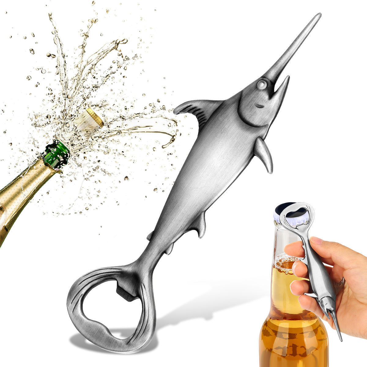 Creative Swordfish Handle Metal Beer Bottle Openers