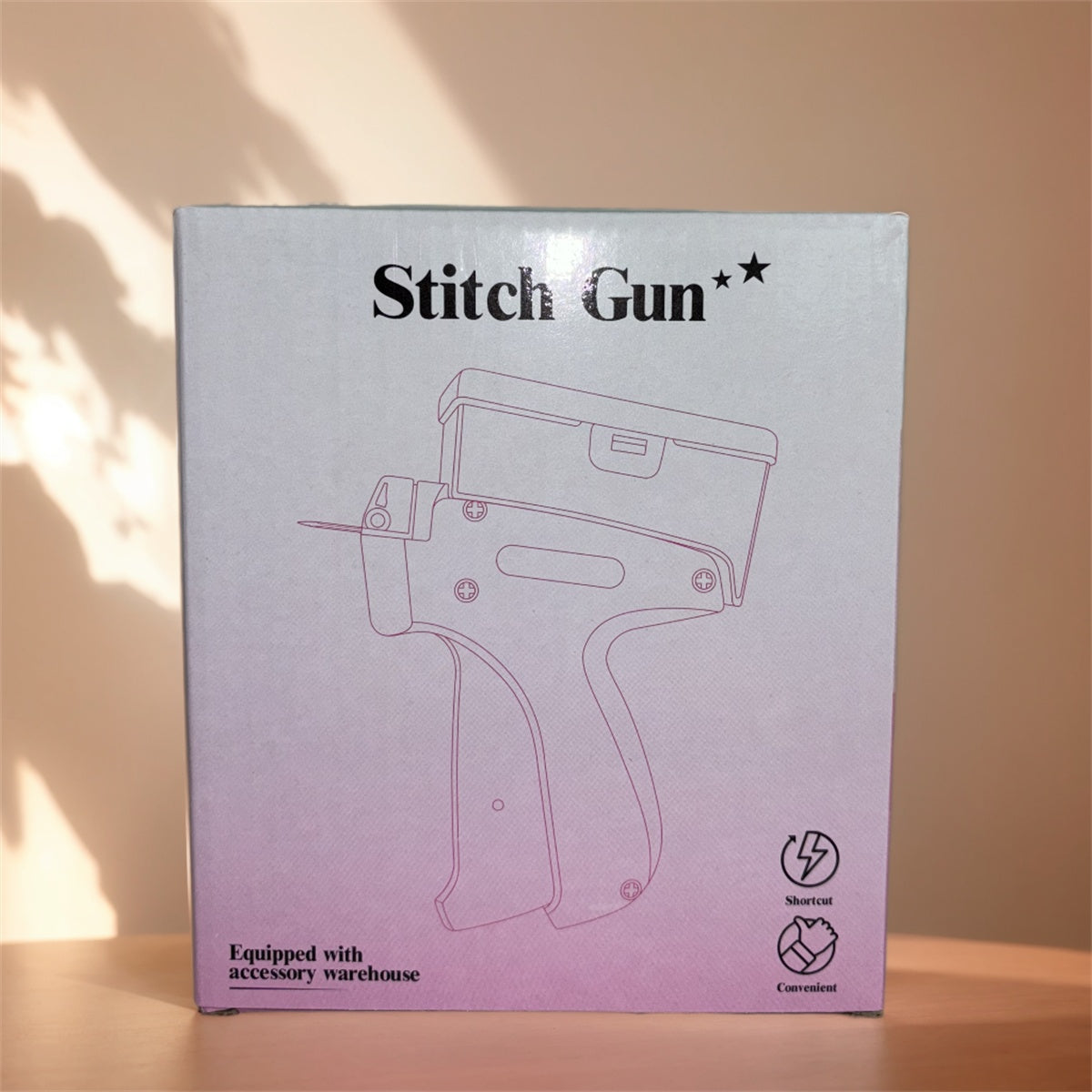 1 Count Handheld Tag Attacher Gun With 5 Counts Needles & 1000pcs Barbs Fasteners