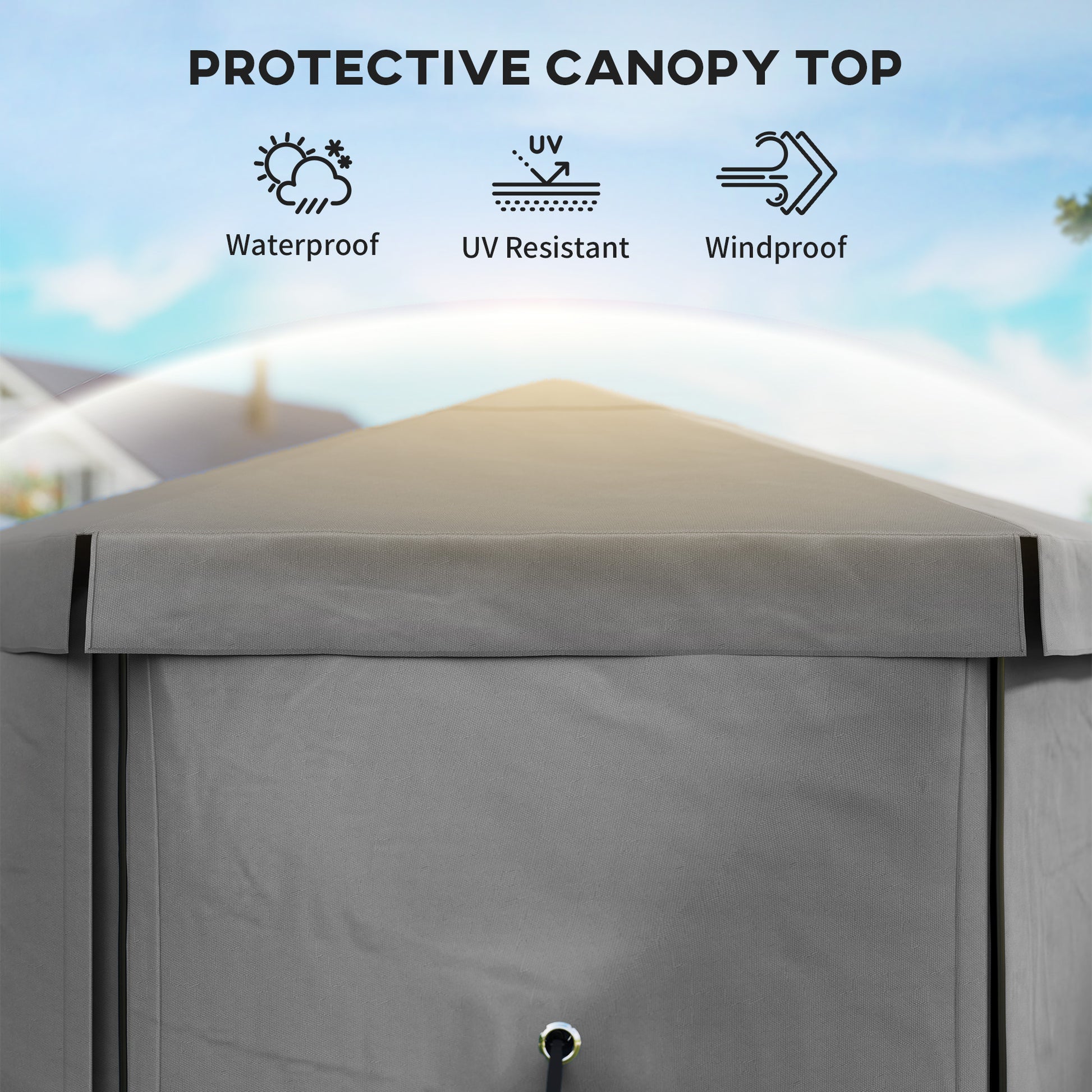 12 X 12 Hexagonal Up Gazebo Canopy Tent With 5 Sidewalls