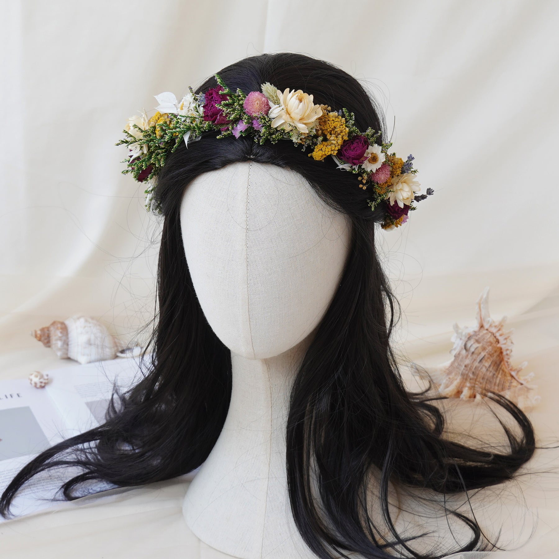 Baby Breath Crown, Dried Crown