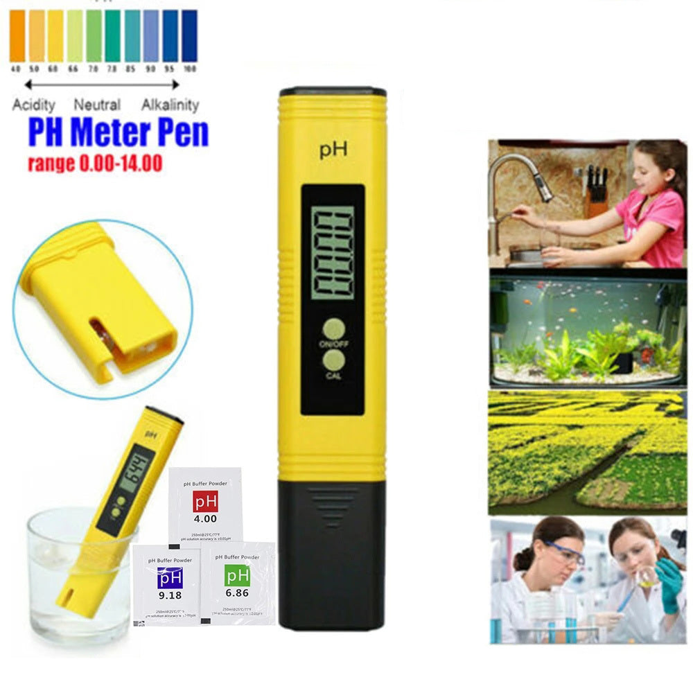 PH Meter 0.01 PH Battery Powder High Precision Water