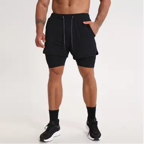 Men Liner Running Fitness Shorts