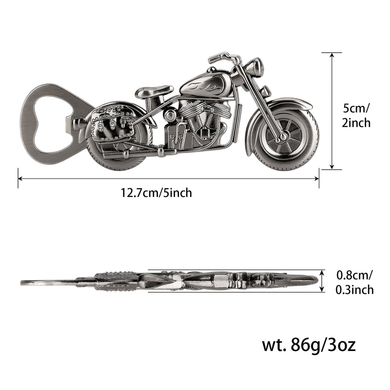 Old Style Motorcycle Beer Bottle Opener Black Gift Box With Greeting Card