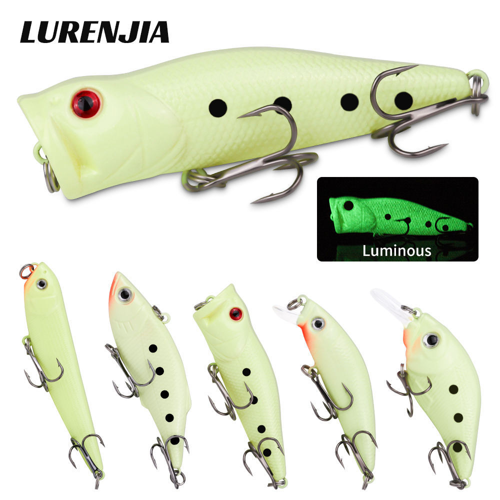22pcs 58pcs 102pcs Fishing Lure Kits Multi-Functional Set Topwater Floating Swimming Lures