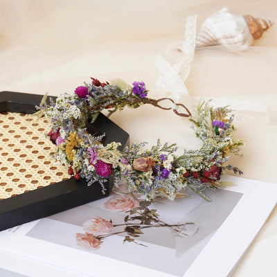 Gypsophila Crown, Dried Flower Crown