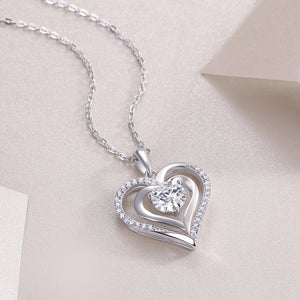 Heart-to-heart Connection - A Fashionable And Luxurious Diamond Jewelry Pendant Set