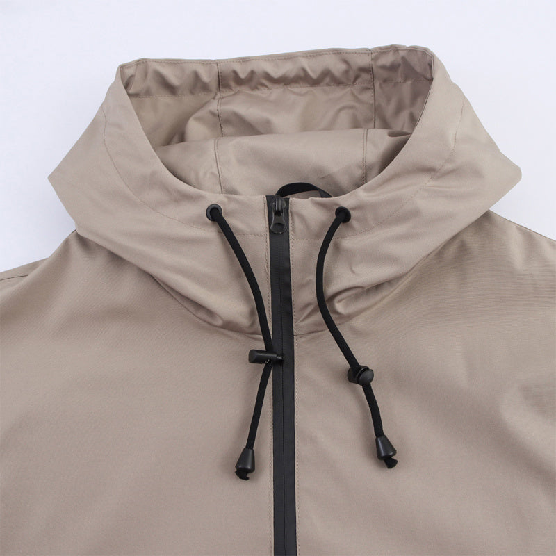 Women's Long Sleeve Zip Hooded Jacket With Pockets - Casual Sporty Windbreaker For Spring&Fall