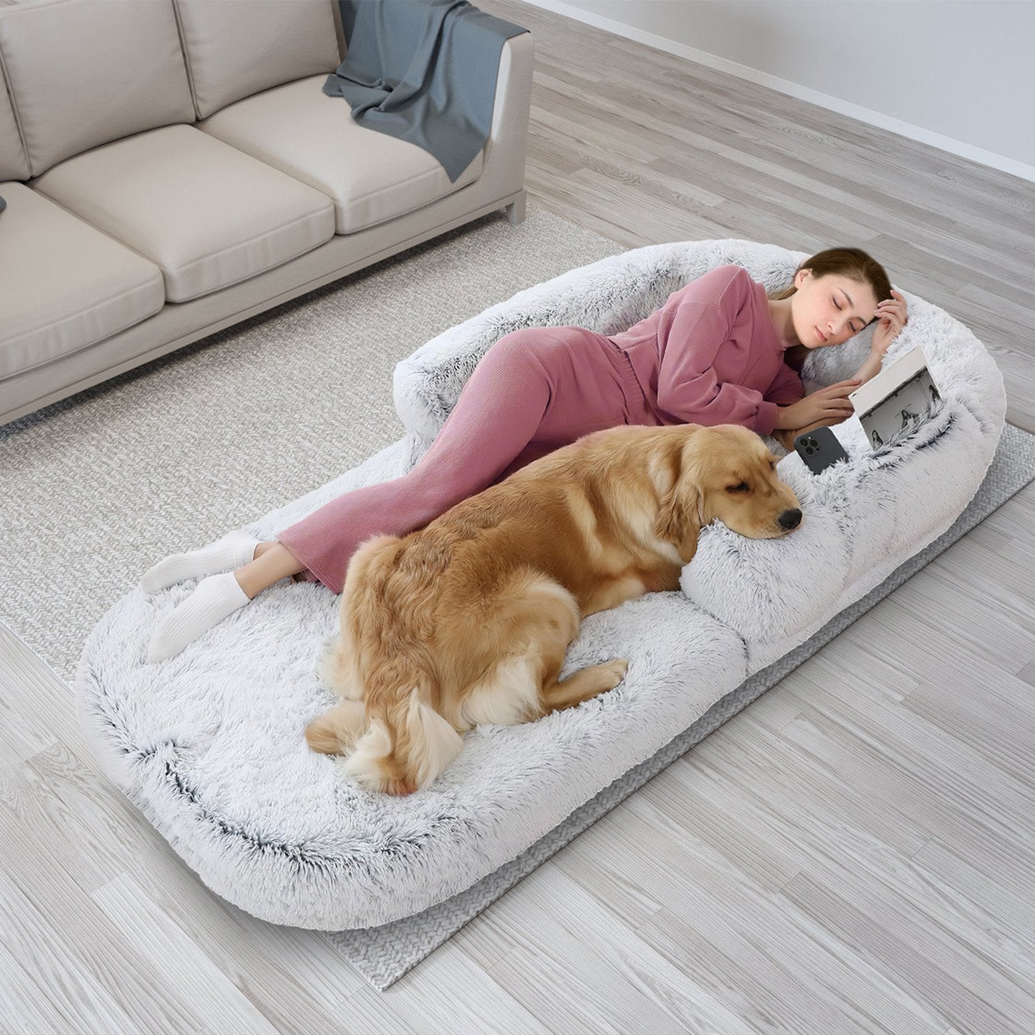 Large Foldable Human Size Dog Bed