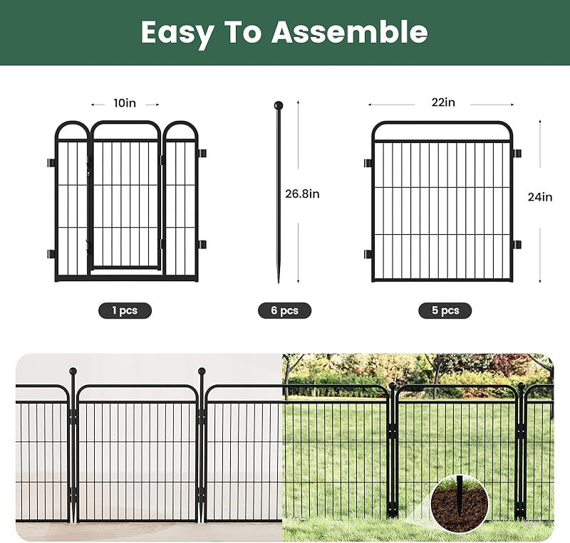 Gardner Pet Dog Fence Indoor And Outdoor Small And Medium Dog Foldable