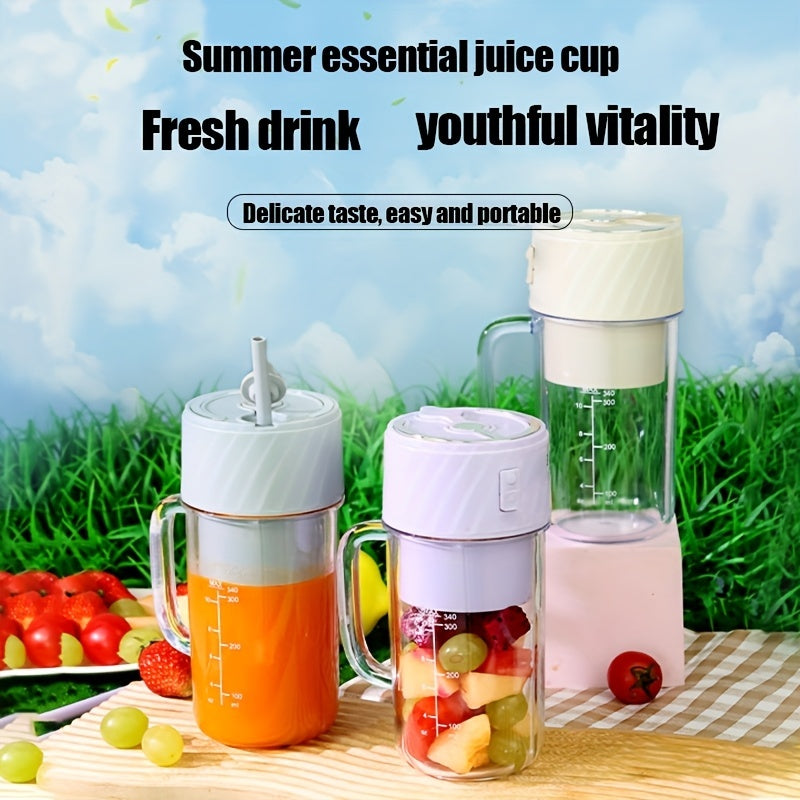 Portable Blender Rechargeable Blender Travel Cup With Lid And Straw