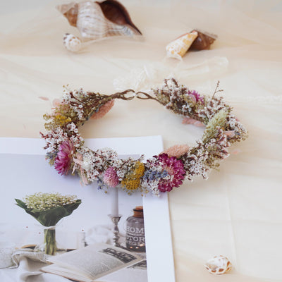 Gypsophila Crown, Dried Flower Crown