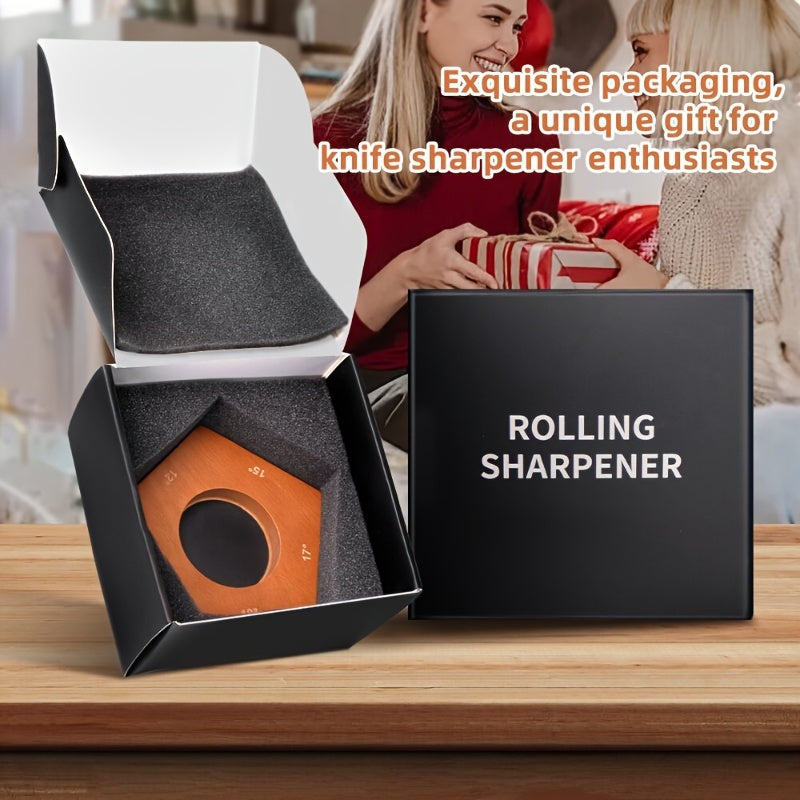 Rolling Knife Sharpener Kit 5 Magnetic Angles 12 Degrees