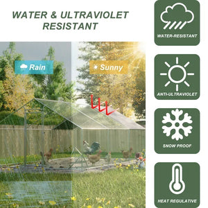 Large Metal Chicken Coop